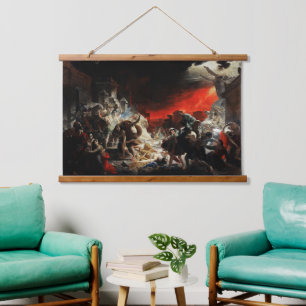 Last Day of Pompeii by Karl Bryullov Hanging Tapestry