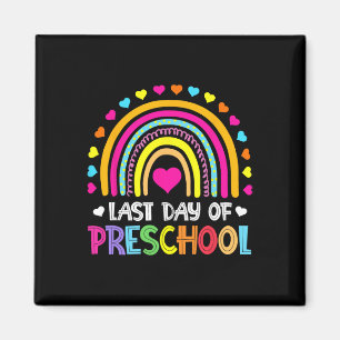 Last Day Of Preschool School Rainbow Graduation Te Magnet