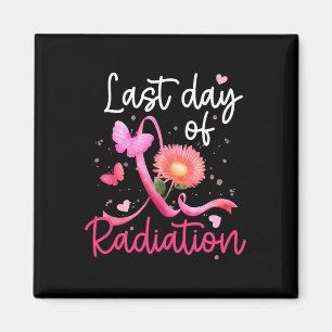 Last Day Of Radiation Floral Heart Breast Cancer S Magnet
