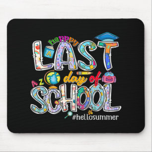 Last Day Of School 2024 Hello Summer Boys Girls Ki Mouse Pad
