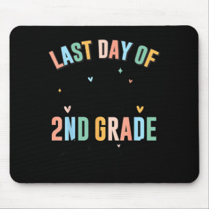 Last day of school autograph 2nd grade graduation mouse pad