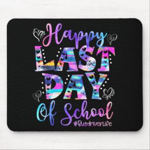Last Day Of School Bus Driver Life Summer Funny 1  Mouse Pad