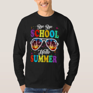 Last Day Of School Bye School Hello Pool Swimming T-Shirt