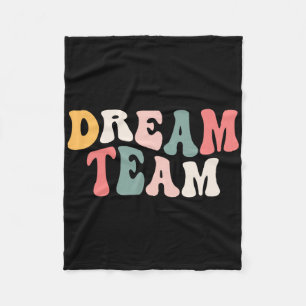 Last Day Of School Ck To School Dream Team Teacher Fleece Blanket