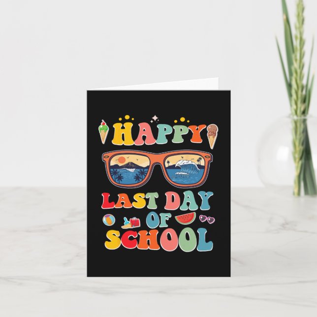 Last Day Of School For Kids  Card (Front)