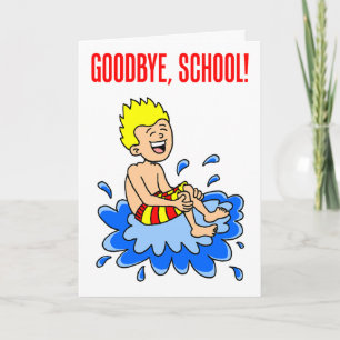 Last Day Of School Hello Pool Card