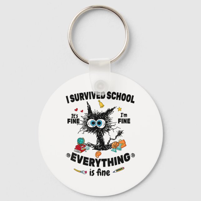 Last Day Of School  Key Ring (Front)