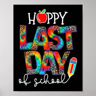 Last Day Of School Leopard Teacher End Of School Y Poster