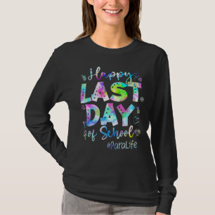 Last Day Of School Para Life Summer Vacation Beach T-Shirt