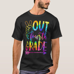 Last Day Of School Peace Out 4th Grade Teacher Kid T-Shirt