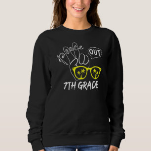Last Day Of School Peace Out 7th Grade Graduation Sweatshirt
