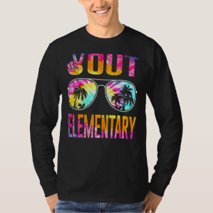 Last Day Of School Peace Out Elementary Teacher Ki T-Shirt