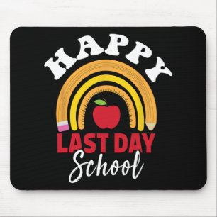 Last Day Of School Rainbow Leopard Teacher Student Mouse Pad