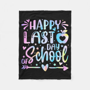Last Day Of School Shirt Teacher Graduation Shirt Fleece Blanket