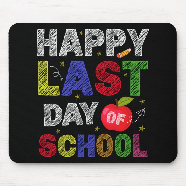 Last Day Of School Students And Teachers  Mouse Pad (Front)