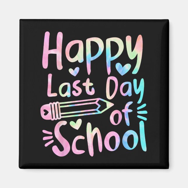 Last Day Of School Students Women Funny Summer Bea Magnet (Front)
