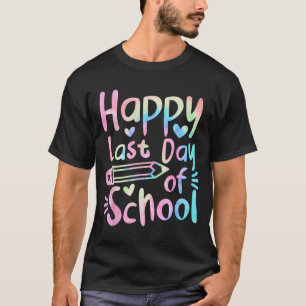 Last Day Of School Students Women Funny Summer Bea T-Shirt