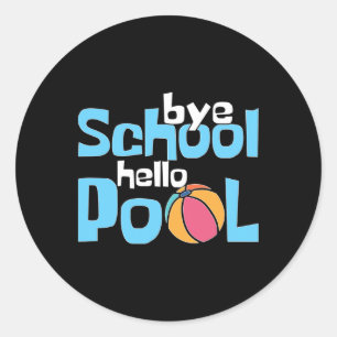 Last Day Of School Summer Vacation Gift Classic Round Sticker