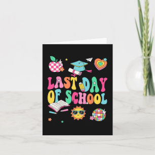 Last Day Of School Teacher Boy Girl Grad Hello Sum Card