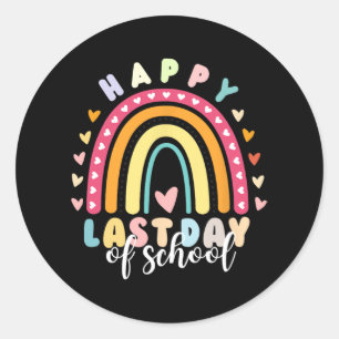 Last Day Of School Teacher Classic Round Sticker