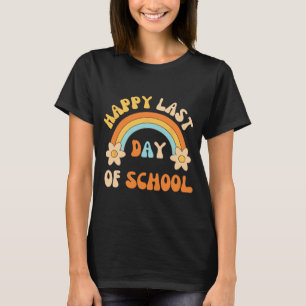 Last Day Of School Teacher Student Graduation Rain T-Shirt