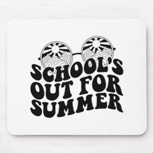 Last Day Of School Teacher Student Hello Summer Ki Mouse Pad
