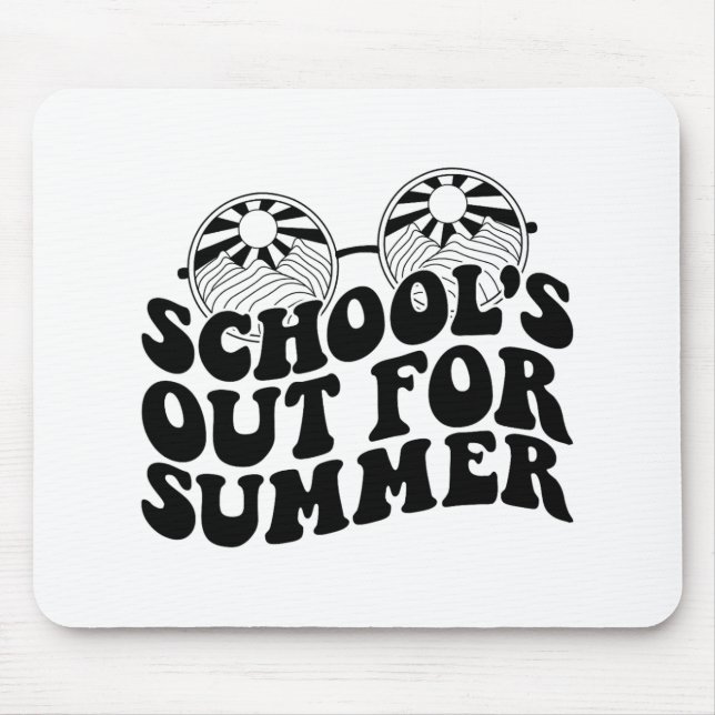 Last Day Of School Teacher Student Hello Summer Ki Mouse Pad (Front)
