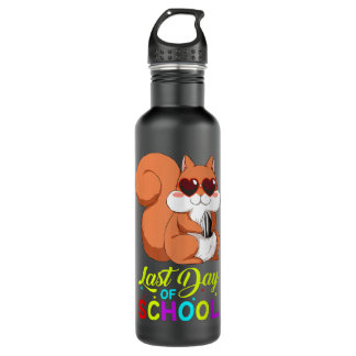 Last Day Of School Teachers Summer With Squirrel S 710 Ml Water Bottle