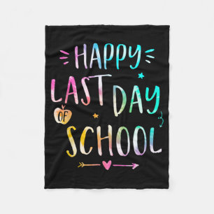 Last Day Of School Teachers Women Kids  Fleece Blanket