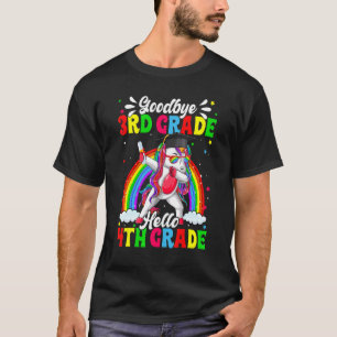 Last Day Of School Third Grade Hello 4th Grade Cut T-Shirt