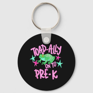 Last Day of School Toad Ally On to Kindergarten Key Ring