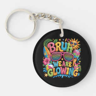 Last Day Of School Tropical Vacation Key Ring