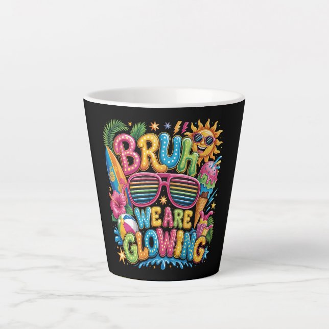 Last Day Of School Tropical Vacation Latte Mug (Front)