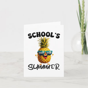 Last Day Of School's Out For Summer Teacher Boy Gi Card