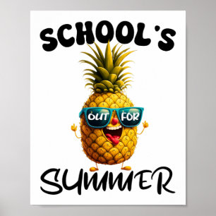 Last Day Of School's Out For Summer Teacher Boy Gi Poster