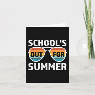 Last Day Of School's Out For Summer Teacher Boys G Card
