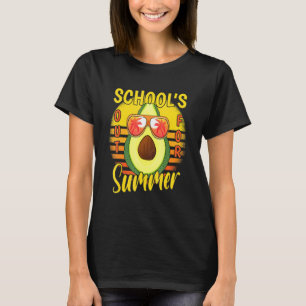 Last Day Of Schools Out For Summer Vacation Avocad T-Shirt