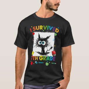Last Day Of Seventh 7th Grade I Survived 7th Grade T-Shirt