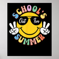 Last Day Smile Teacher Kids Schools Out Summer