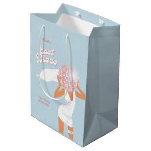 Last Disco Bachelorette Blue Medium Gift Bag