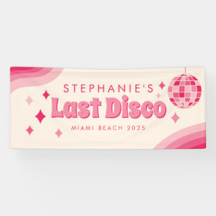 Last Disco Bachelorette Party Custom Banner
