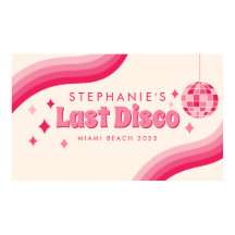 Last Disco Bachelorette Party Custom Poster
