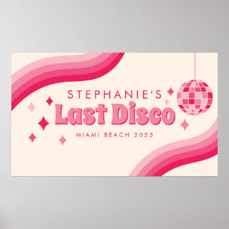 Last Disco Bachelorette Party Custom Poster