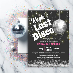Last Disco Bachelorette Party Invitation