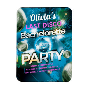 Last Disco Bachelorette Party Magnet