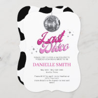 Last Disco Bachelorette Party Theme Cow print 