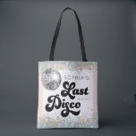 Last Disco Bachelorette Party Tote Bag<br><div class="desc">Get the last disco bachelorette party started with these lovely tote bags.These make a great keepsake for all the lovely ladies attending the epic bachelorette! See the entire collection for more matching items!</div>