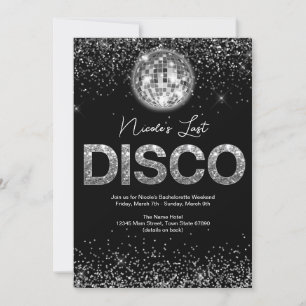 Last Disco Glamourous Bachelorette Weekend Invitation