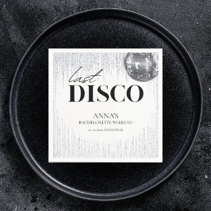 Last Disco Glitz & Glam Bachelorette Party Napkin