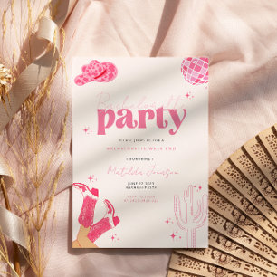 Last disco rodeo bachelorette party invitation